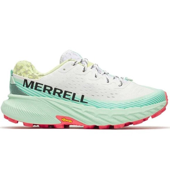 Merrell Women's Agility Peak 5 Sneakers Shoes in White/Celadon - Picture 1 of 10